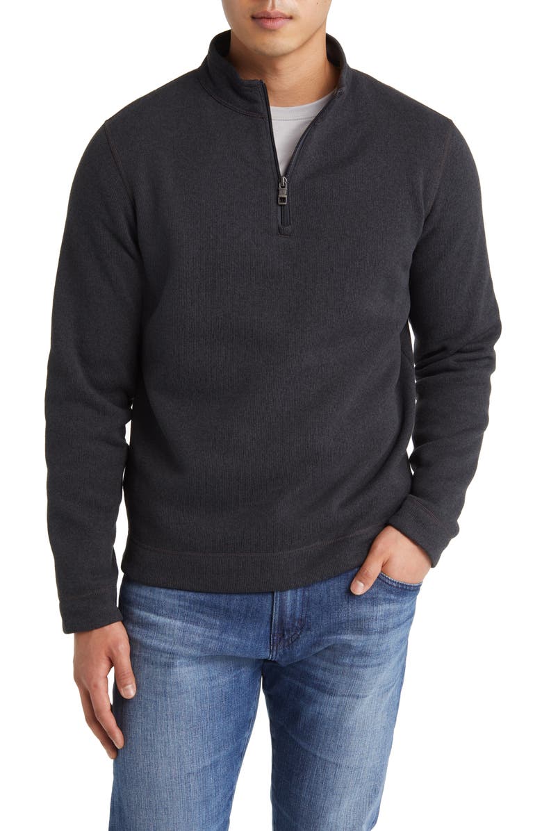 Peter Millar Crown Sweater Fleece Quarter Zip Pullover, Main, color, 