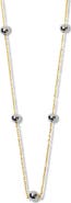 Argento Vivo Sterling Silver Ball Station Necklace