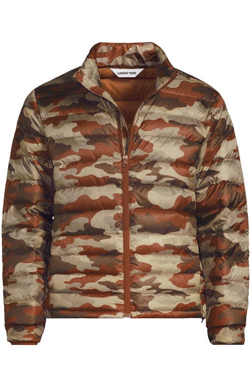 Lands' End Wanderweight Ultralight Packable Down Jacket In Brown
