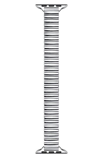 The Posh Tech Slink Elastic Stainless Steel Apple Watch® Watchband In Silver