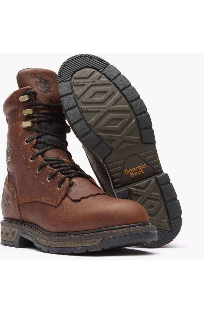Georgia Boot Carbotec Lt Lacer Work Boot, Alternate, color, Brown