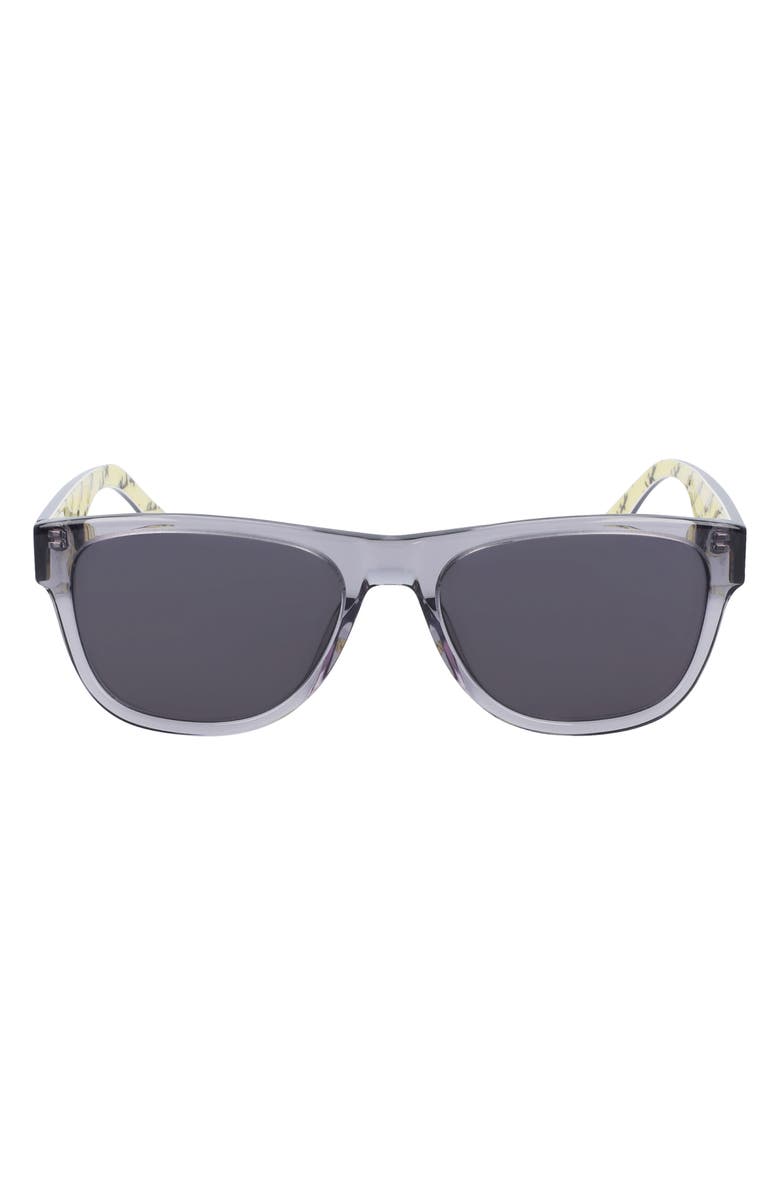 Converse All Star<sup>®</sup> 57mm Rectangle Sunglasses, Main, color, Crystal Light Carbon/ Grey
