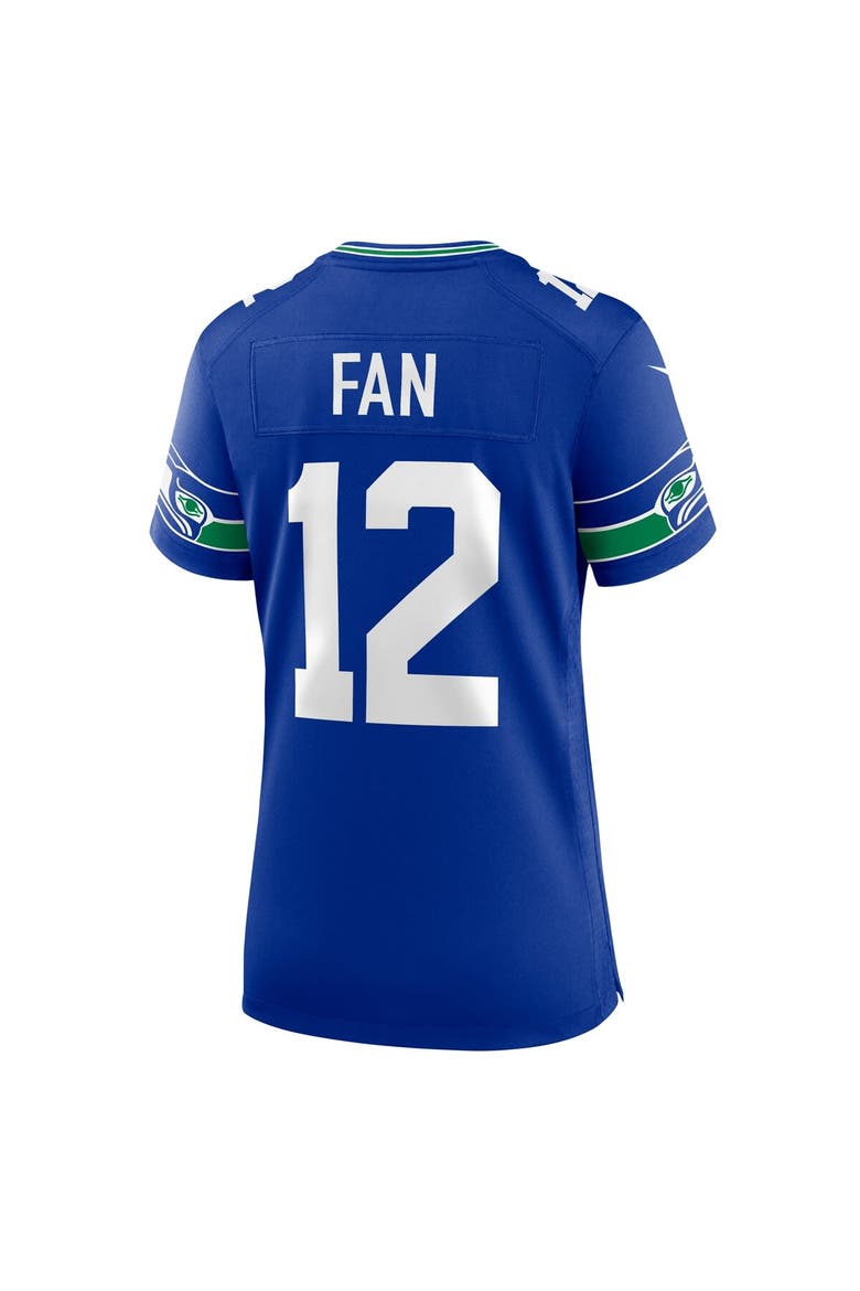 Women's Nike 12s Royal Seattle Seahawks Player Jersey, Alternate, color, Royal