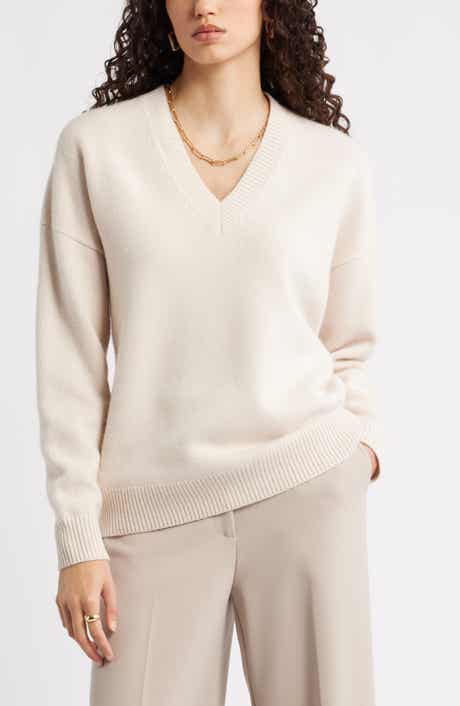 Nordstrom V-Neck Wool & Cashmere Sweater
