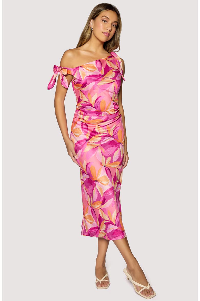 Seville Blossom Maxi Dress, Alternate, color, PINK-ORANGE-FLORAL