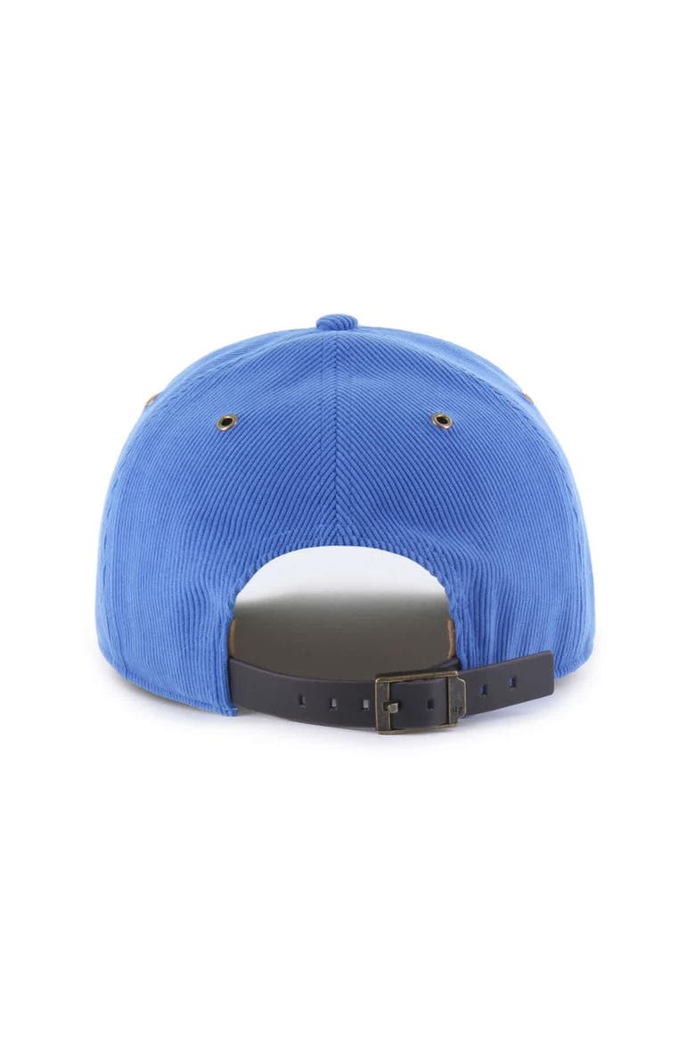 Men's '47  Blue Detroit Lions Golden Age Corduroy Hitch Adjustable Hat, Alternate, color, Blue