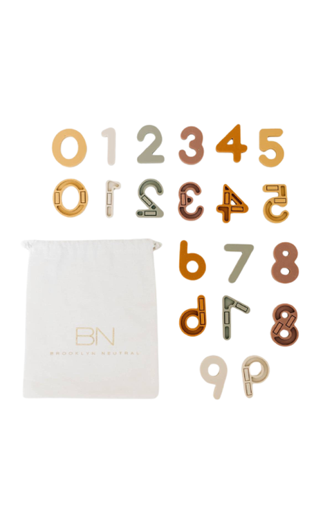 Silicone Magnetic Numbers Playset