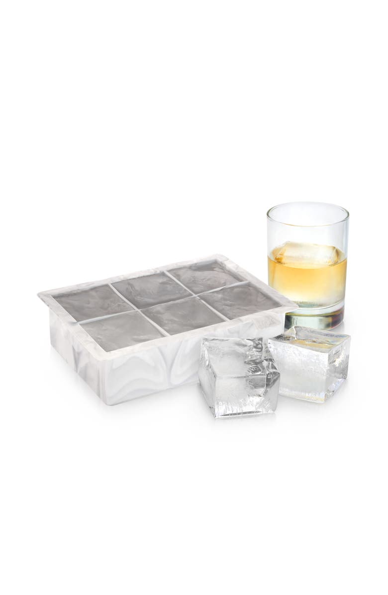true Marbled Ice Cube Tray, Alternate, color, White