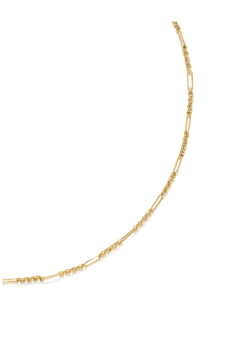 Fine Figaro Chain Necklace, Alternate, color, GOLD