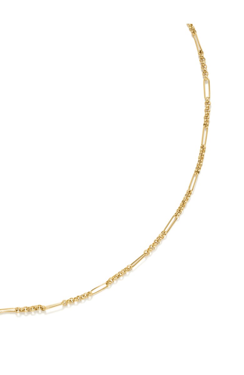 D.LOUISE Fine Figaro Chain Necklace, Alternate, color, Gold
