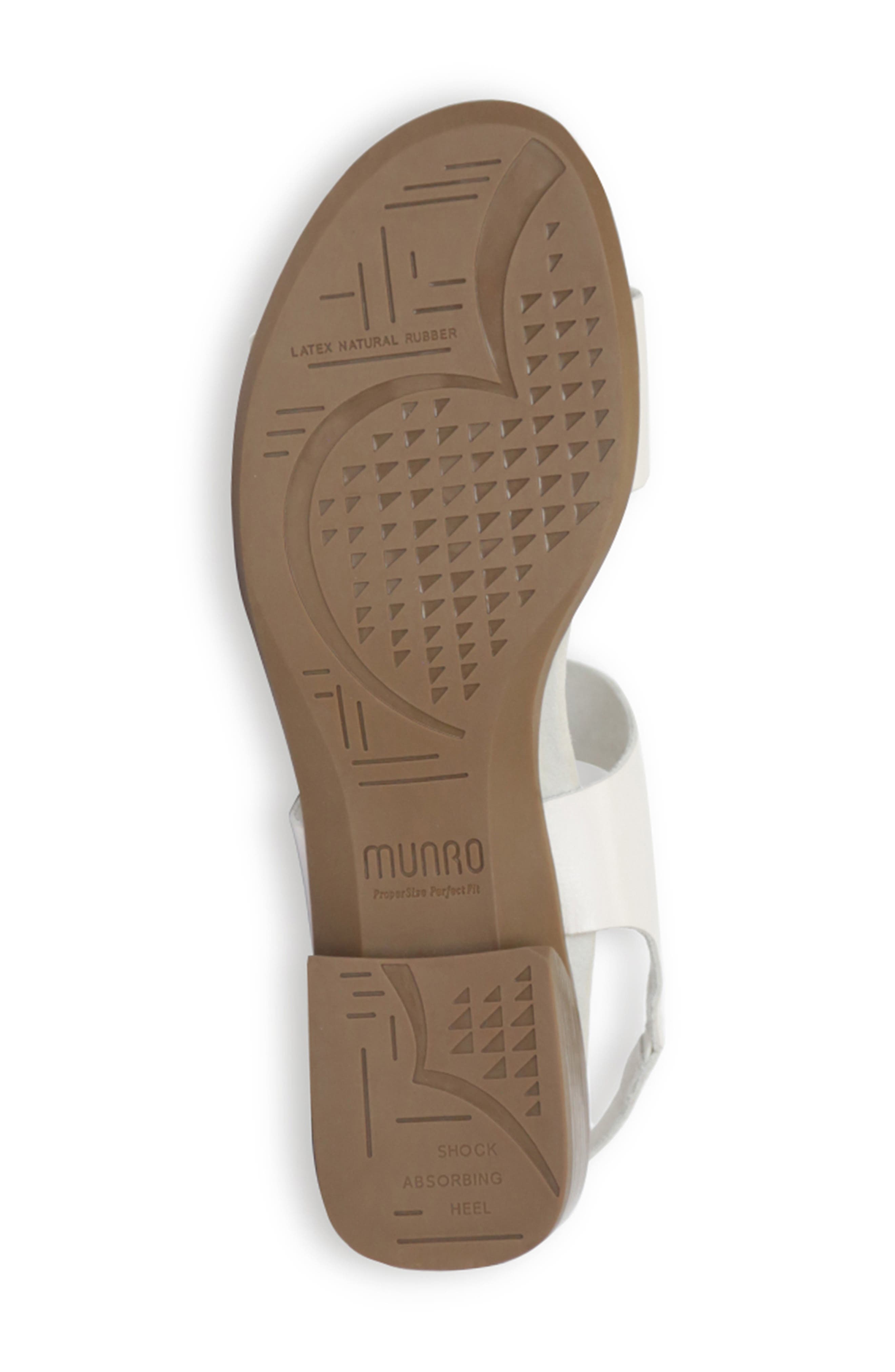 Munro Cleo Sandal - Multiple Widths Available, Alternate, color, White Stingray Leather