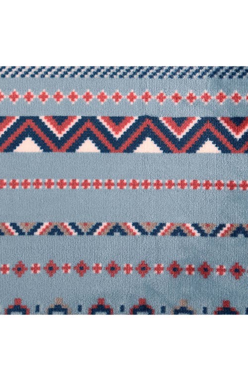 Wrangler Diamond Trail Throw Blanket In Blue