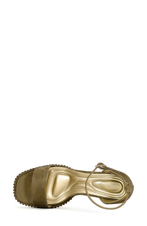 Azalea Wang Wilma Ankle Strap Platform Sandal In Brown