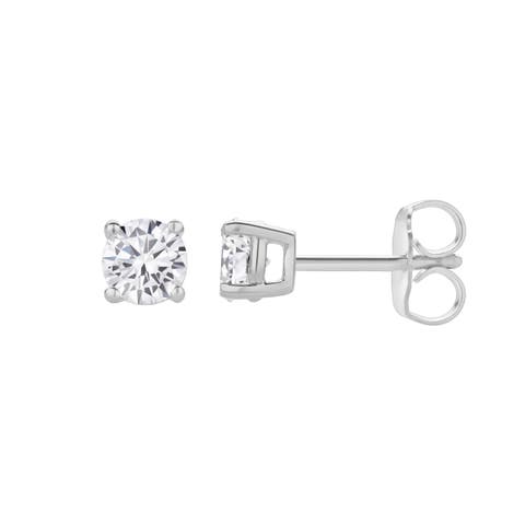 Valeria 0.60 Ct TW Lab Grown Round Diamond Studs 14K Gold Earrings