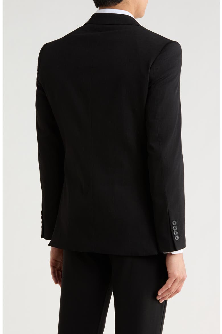 Slim Fit Cotton Blend Sport Coat, Alternate, color, BLACK