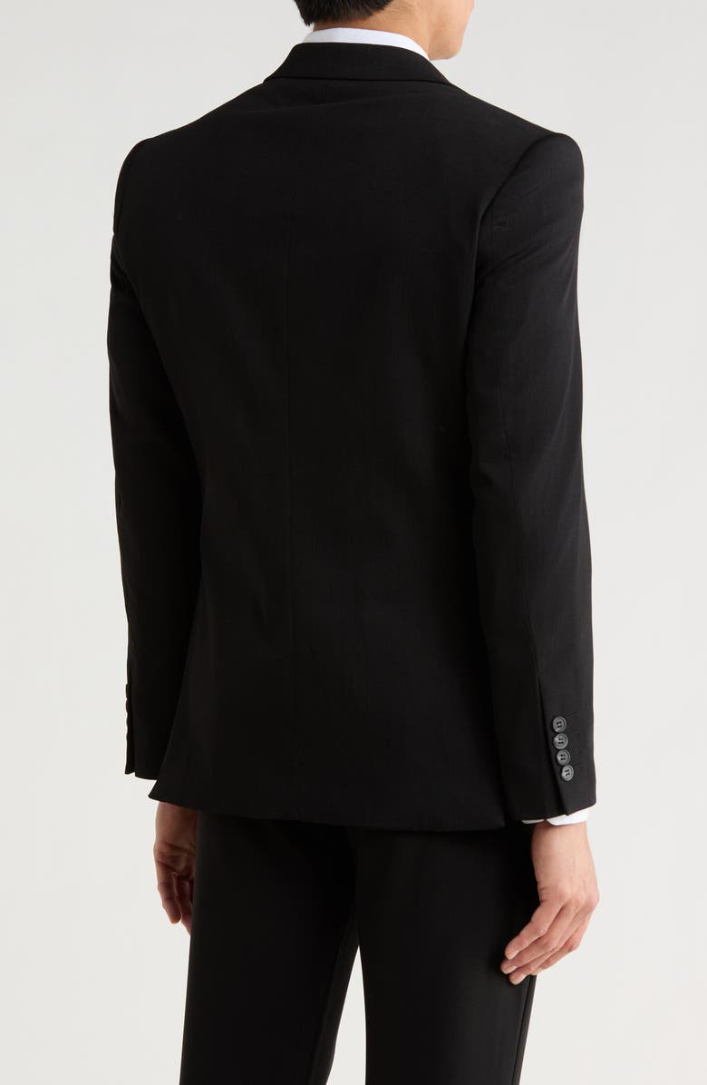 T.R. PREMIUM Slim Fit Cotton Blend Sport Coat, Alternate, color, Black