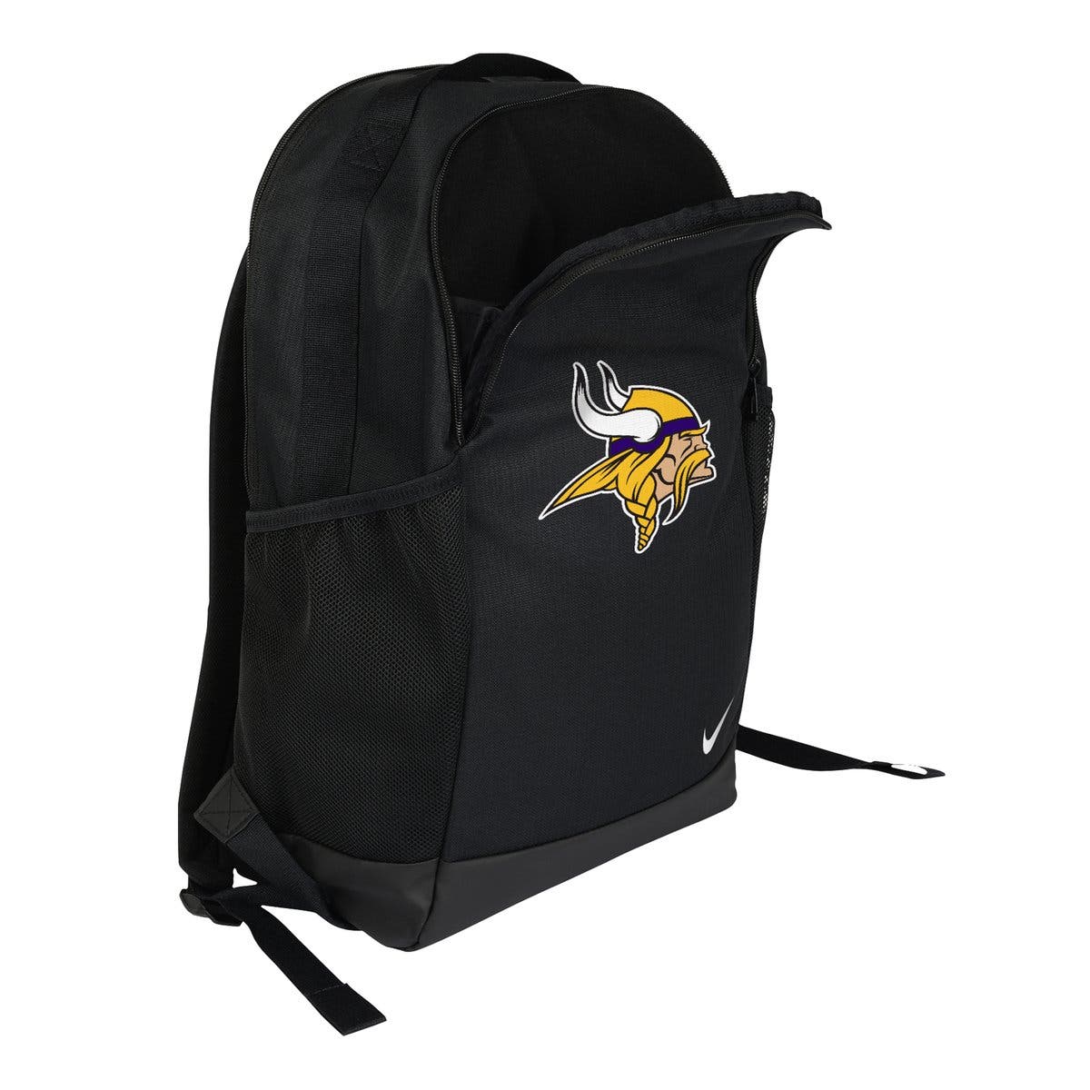 Minnesota Vikings Primary Logo Backpack, Alternate, color, Black