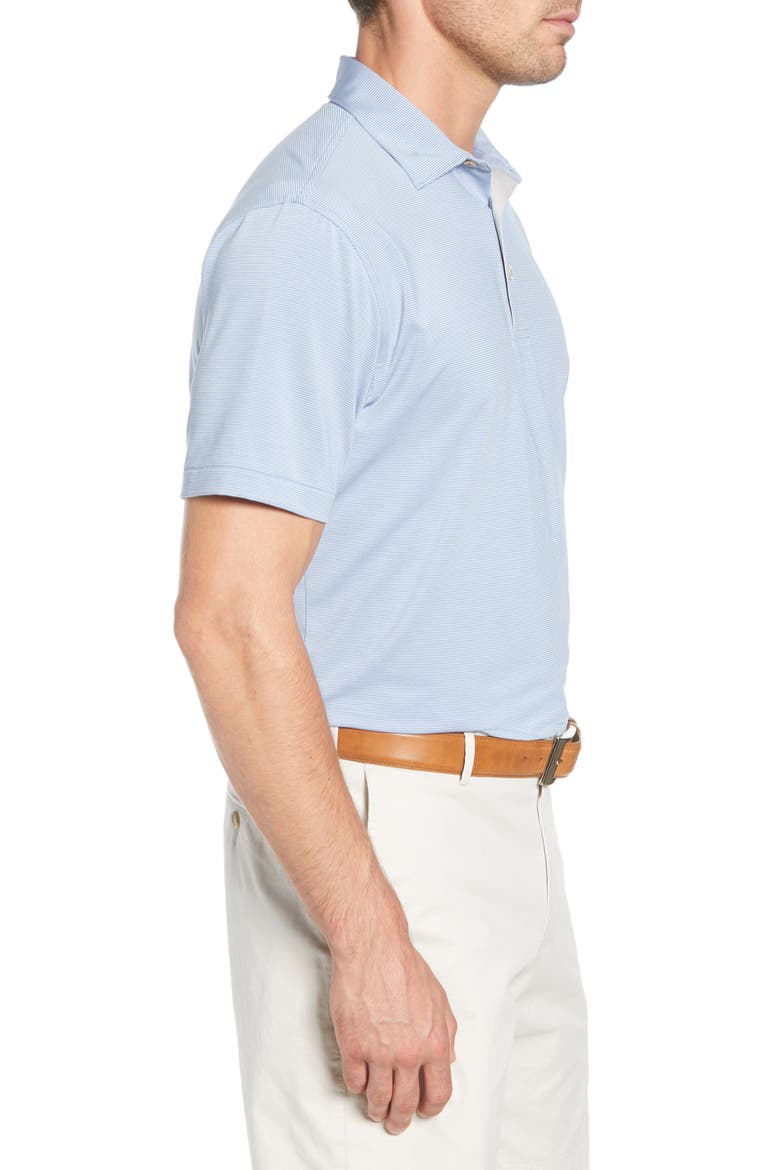Jubilee Stripe Performance Polo, Alternate, color, LAKE BLUE/ RED GINGER