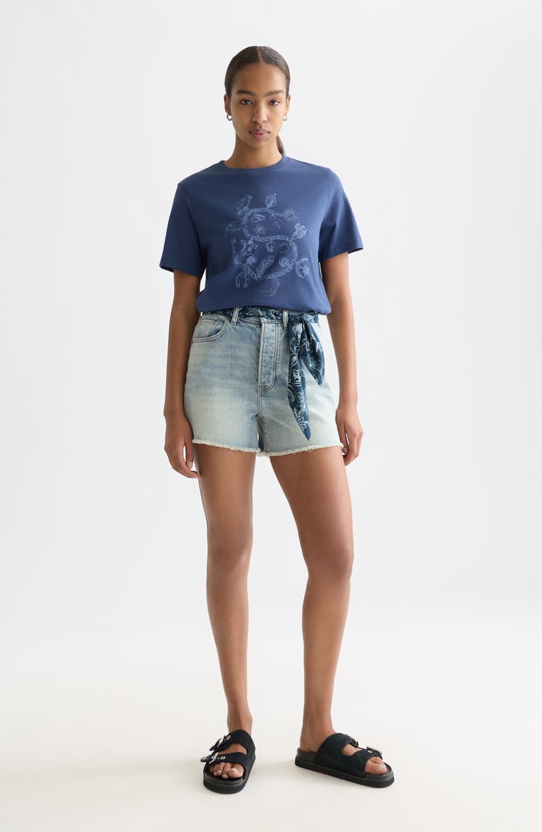 Scotch & Soda Charmed Cotton Graphic T-Shirt, Alternate, color, Oceana