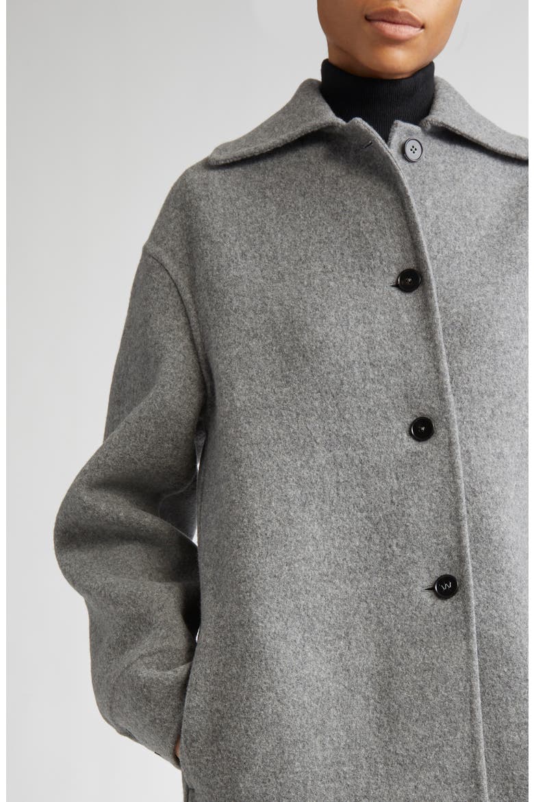 Relaxed Virgin Wool Coat, Alternate, color, PEBBLE
