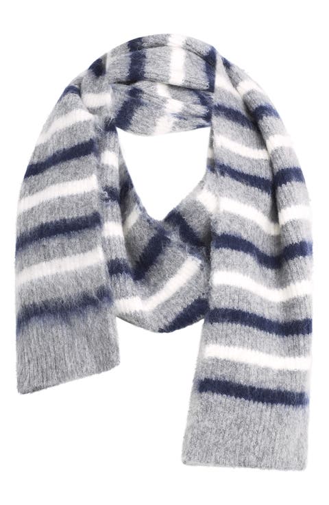 Striped Knit Scarf