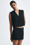 H&M Cropped Twill Vest