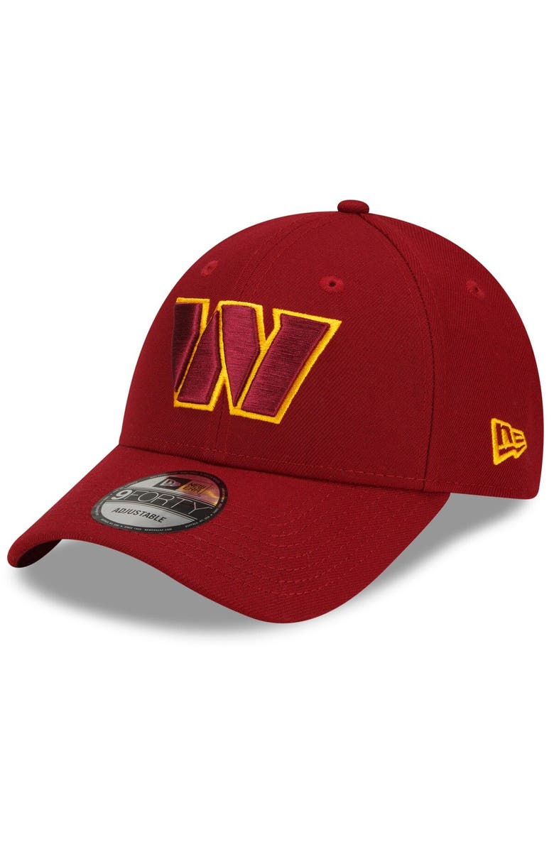 New Era Men's New Era Burgundy Washington Commanders The League 9FORTY Adjustable Hat, Main, color, 