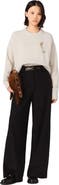 maje Wide-leg suit trousers