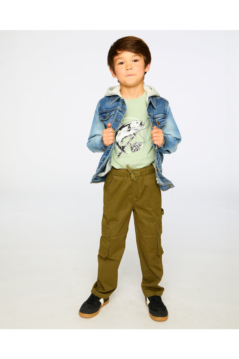 Stretch Twill Carpenter Pants, Alternate, color, Dark Khaki Green