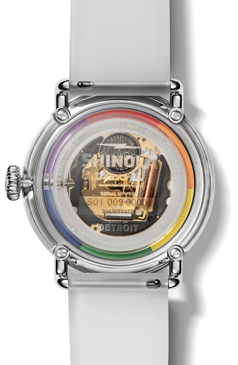 Shinola Detrola Pride Watch Gift Set, 43mm, Alternate, color, 