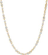 BY ADINA EDEN CZ Marquise Tennis Necklace