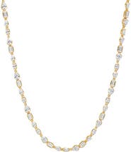 BY ADINA EDEN CZ Marquise Tennis Necklace