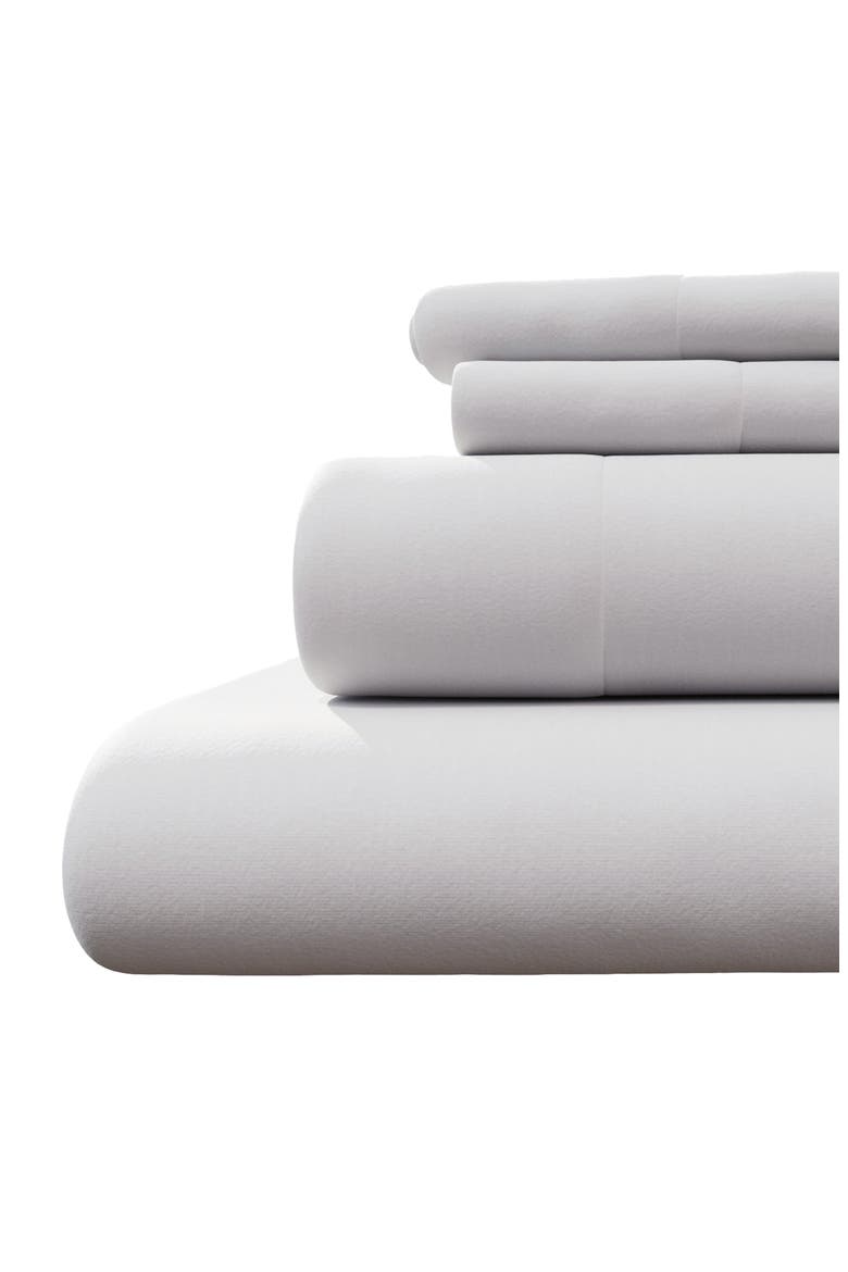 Organic Cotton Jersey Sheet Set, Main, color, FOG GREY