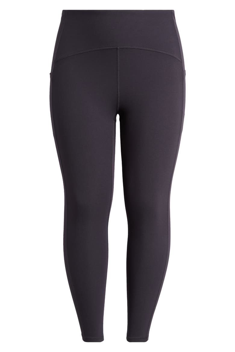 Studio Luxe High Waist Pocket Leggings, Alternate, color, BLACK