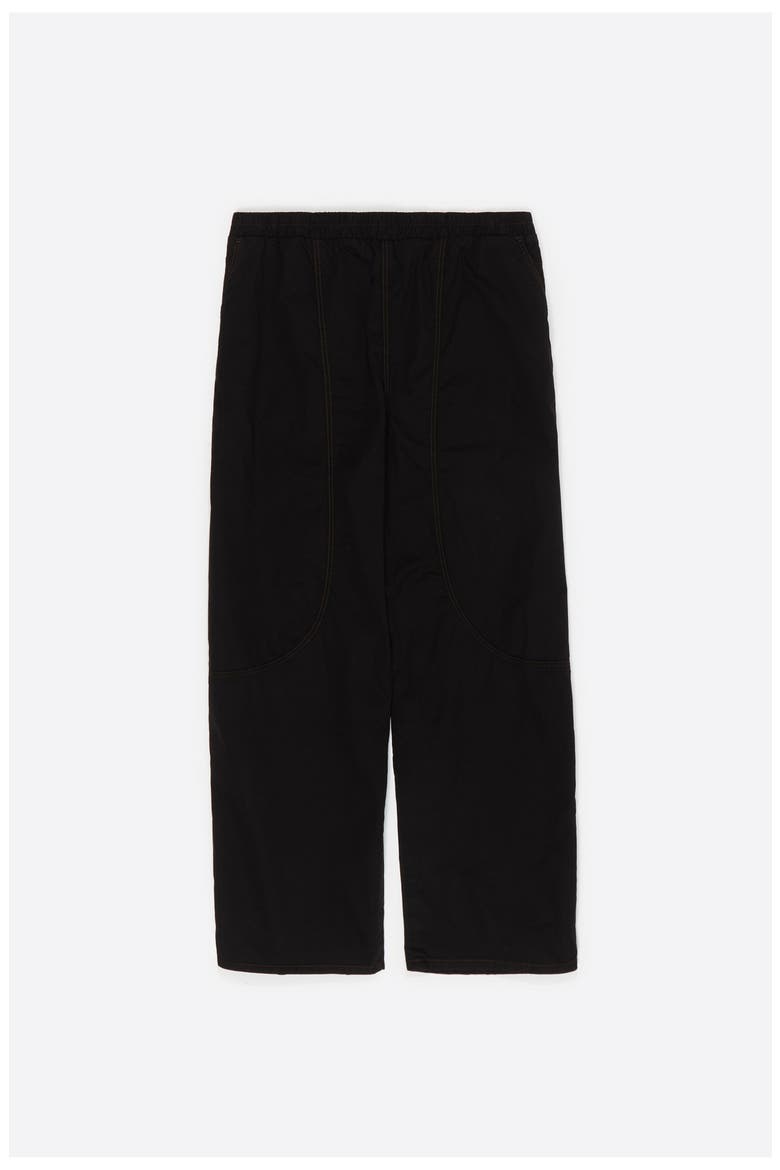 Jogger Trousers With Decorative Stitching, Main, color, WASHED BLACK