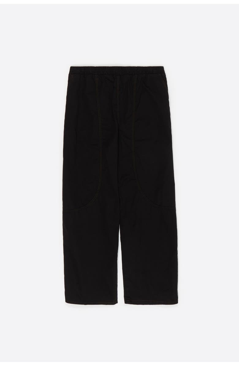 Bimba y Lola Jogger Trousers With Decorative Stitching, Main, color, Washed Black