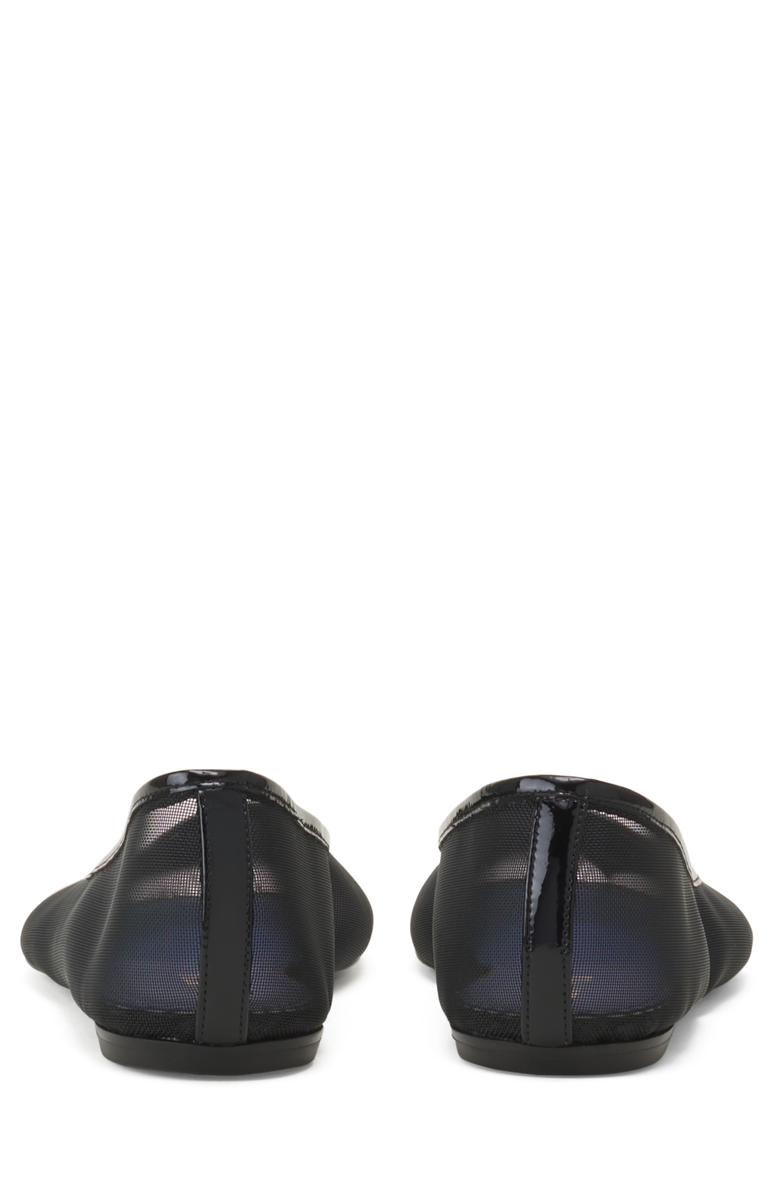 The Ballerina Flat In Mesh, Alternate, color, Black