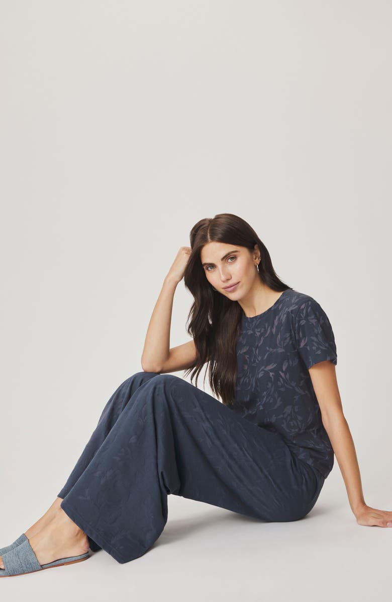 Splendid Air Burnout Drawstring Pants, Alternate, color, Indigo Windy Blue