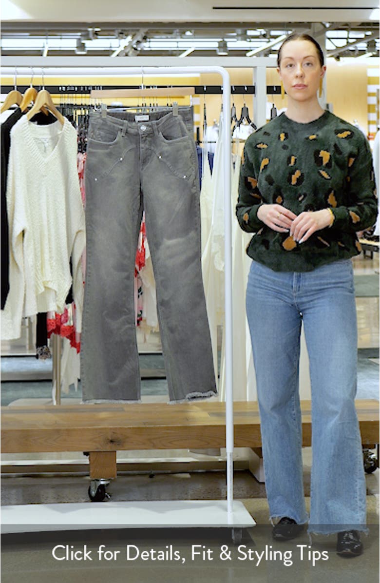 Low Rise Stud Flare Jeans, sales video thumbnail