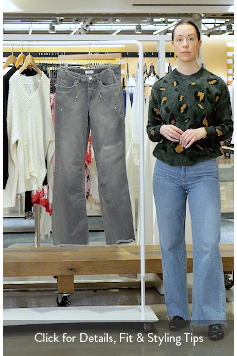 Low Rise Stud Flare Jeans video