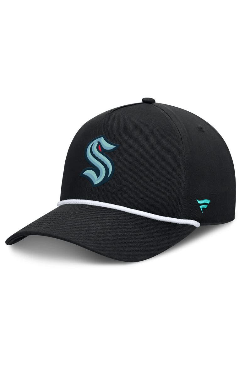 Men's Fanatics Black Seattle Kraken Authentic Pro Alt Jersey A-Frame Adjustable Hat, Main, color, Black