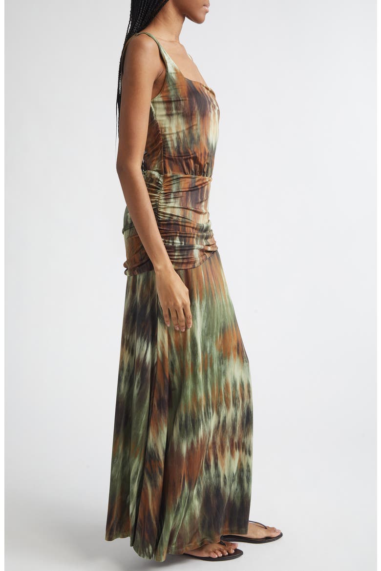 Plant of Joy Jersey Maxi Dress, Alternate, color, PINE GREEN / CHOCOLATE