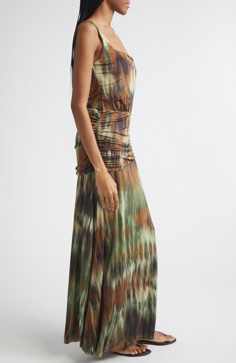 Johanna Ortiz Plant of Joy Jersey Maxi Dress, Alternate, color, Pine Green / Chocolate