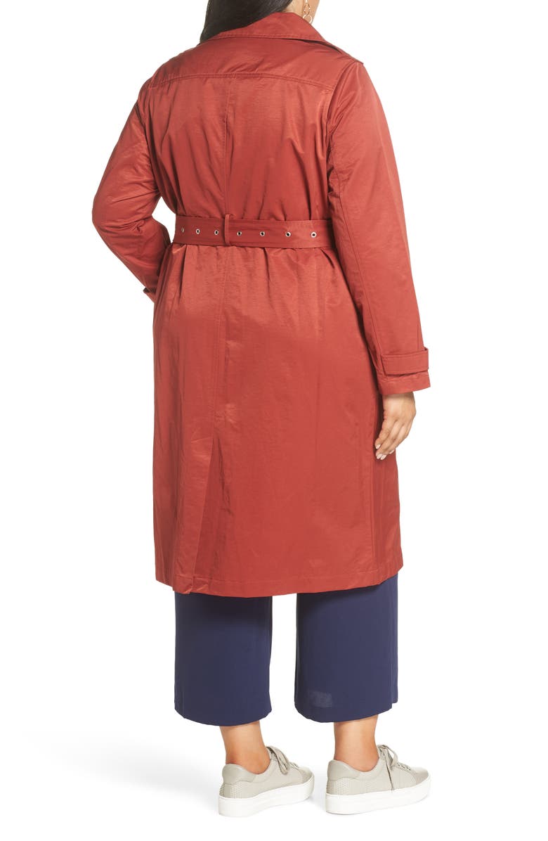 Halogen<sup>®</sup> Double Breasted Trench Coat, Alternate, color,