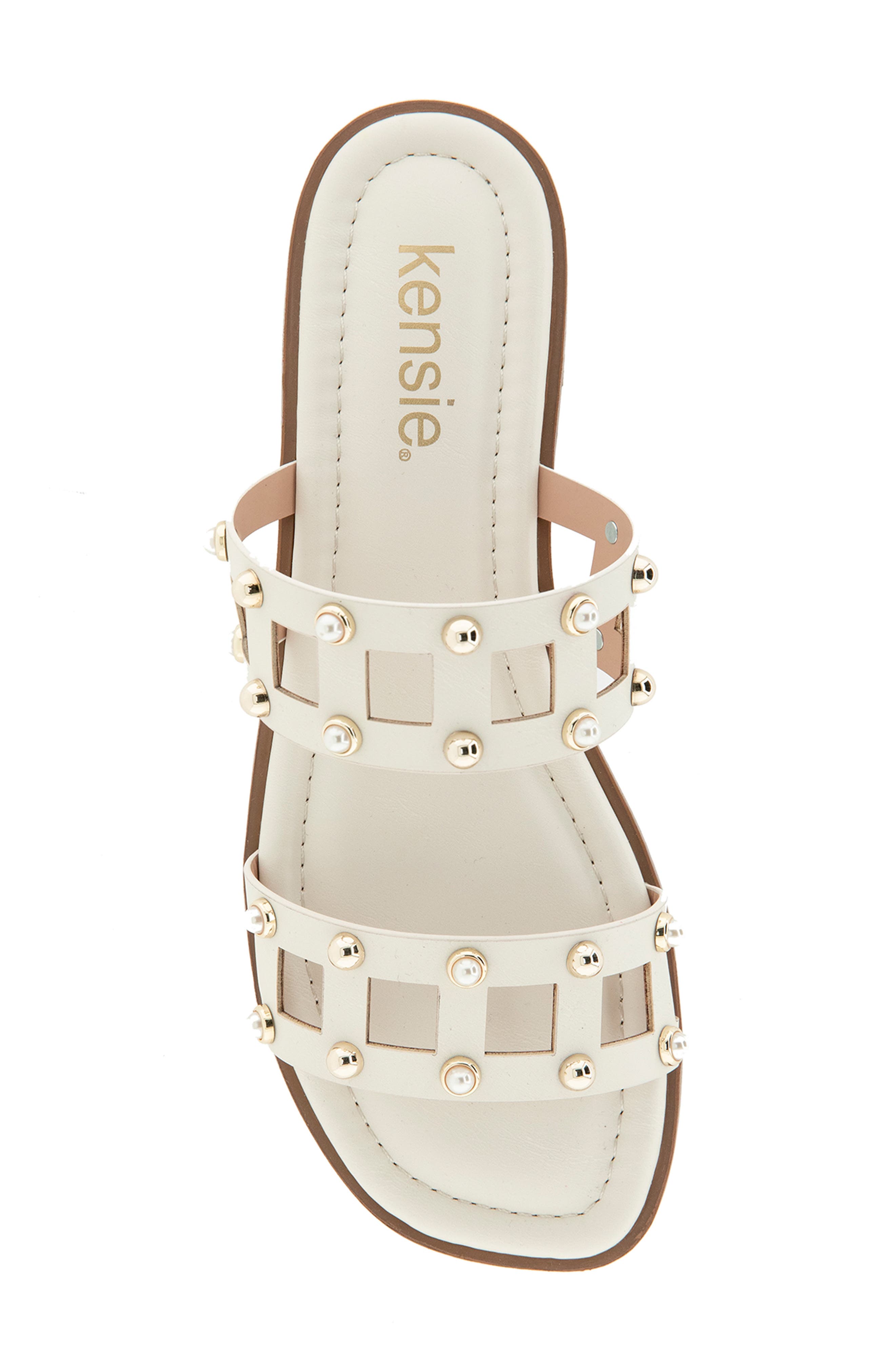 Kensie Rosaly Sandal, Alternate, color, Off White