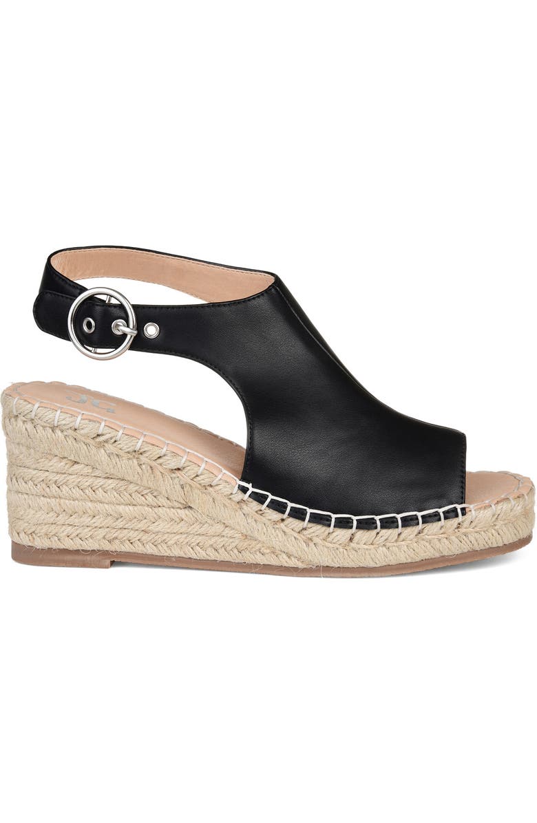Journee Collection Crew Espadrille Wedge Sandal - Wide Width, Alternate, color,