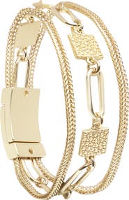 SAACHI Chain Link Hammered Bracelet