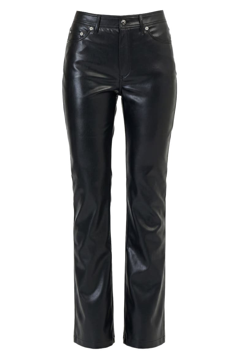 Stevie Faux Leather Pants, Main, color, BLACK