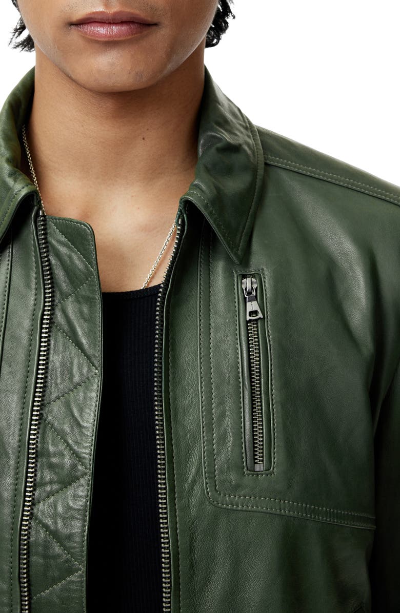 John Varvatos Kai Leather Aviator Jacket, Alternate, color, 