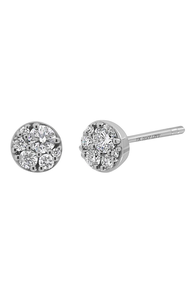 Mika 18K White Gold Diamond Round Stud Earrings - 0.32ct. (Nordstrom Exclusive), Main, color, 18K WHITE GOLD